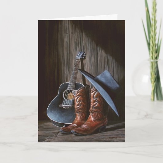 Carte Country Music "Boots" (Devant)