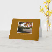 Carte Country Road in Autumn Retirement Card (Fleur jaune)