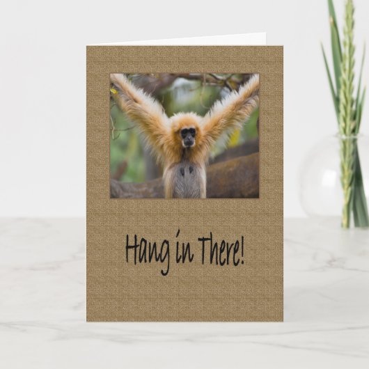 Carte Coup chez là le singe de gibbon avec la diffusion (Devant)