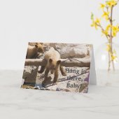 Carte Coup dans là le bébé ! (Fleur jaune)