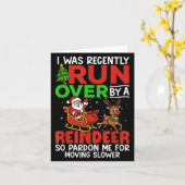 Carte Coup De Noël Récemment Renversé Par Un Rinder (Fleur jaune)