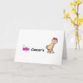 Carte coup de pied cancer cul (Fleur jaune)