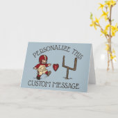 Carte Coup de pied de football coeur (Fleur jaune)