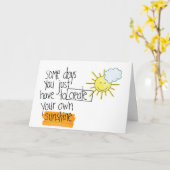 Carte coup dedans là (Fleur jaune)