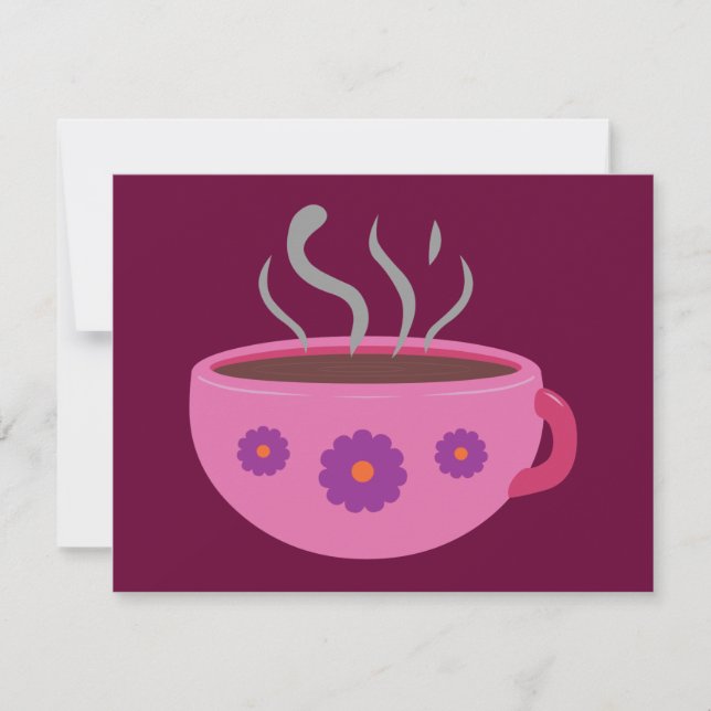 Carte Coupe chaude de café (Devant)