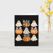 Carte Coupe Coquette Bows Fantôme Saison Citrouille Hall (Fleur jaune)