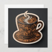 Carte Coupe de café (Devant / Derrière)