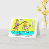 Carte Coupe de cheveux drôle après confinement Anniversa (Fleur jaune)