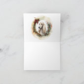 Carte Coupe de la fête de la couronne de Noël afghane (Intérieur)