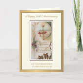 Carte Coupe de l'ordination du 50e anniversaire Élégant (Devant)