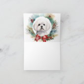 Carte Coupe festive de gerbes de Noël maltaises (Intérieur)