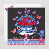 Carte Coupe Fleur Porcelain (Devant / Derrière)