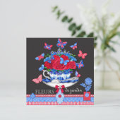 Carte Coupe Fleur Porcelain (Debout devant)