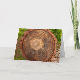Carte Coupe transversale d'anneaux d'arbre en impression