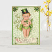 Carte Coupe Trèfle Cupidon Saint-Patrick Cœur (Fleur jaune)