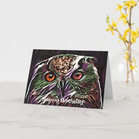 CARTE COUPER OWL (Fleur jaune)