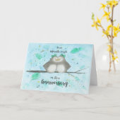 Carte Couple adorable lesbienne Anniversaire mignon Love (Fleur jaune)