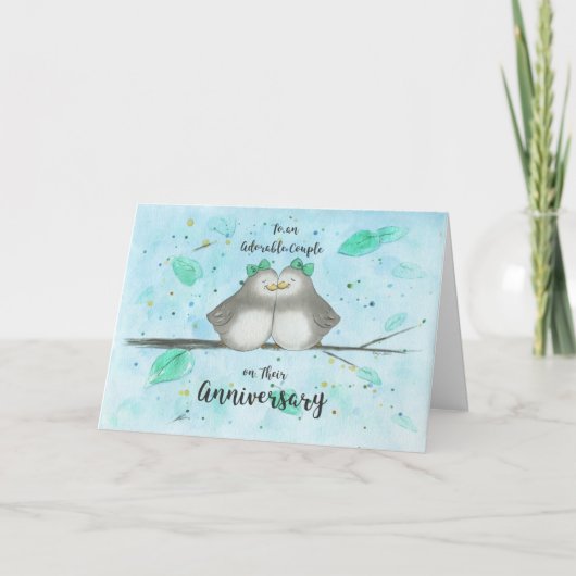 Carte Couple adorable lesbienne Anniversaire mignon Love (Devant)