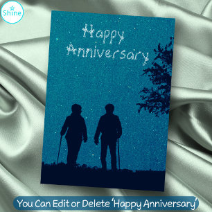 Carte Couple Aimé Romantique Bonne Anniversaire