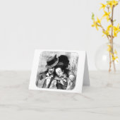 Carte Couple Amour Romance art vieillissant ensemble (Fleur jaune)