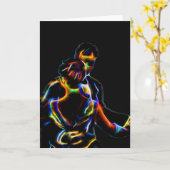 Carte Couple amoureux (Fleur jaune)