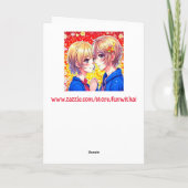 Carte Couple Anime LGBT Saint-Valentin (Dos)
