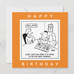 Carte Couple Argue sur le dessin de Sudoku