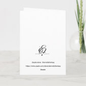 Carte Couple au bord de l'océan pour le coucher du solei (Dos)