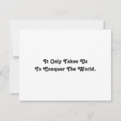 Carte Couple blanc et reddish Brown (Dos)