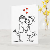 CARTE ***COUPLE COLOMBE*** ANNIVERSAIRE (Fleur jaune)