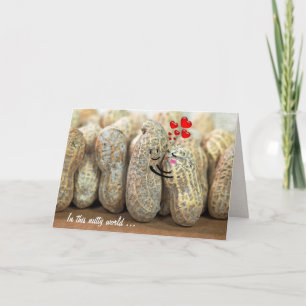 Carte Couple de cacahuètes pour l'anniversaire de mariag