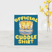 Carte Couple de girafes mignonnes câlins pour la Saint-V (Fleur jaune)