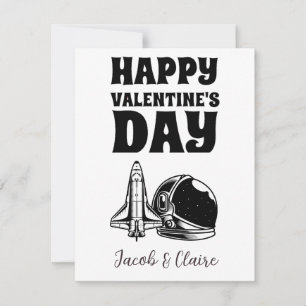 Carte Couple de la Saint-Valentin cœur simple mignon heu