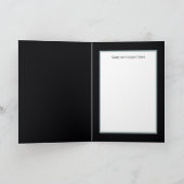 Carte couple de neige de Noël rétro vintage (Intérieur)