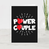 Carte Couple de puissance engagé mignon anniversaire Mar (Devant)