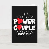 Carte Couple de puissance marié 2020 mignon anniversaire (Devant)
