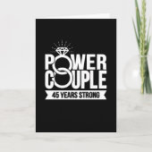 Carte Couple de puissance robuste de 45 ans mignon 45e a (Devant)