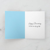 Carte Couple de Stick Figure d'anniversaire sur un arc-e (Intérieur)