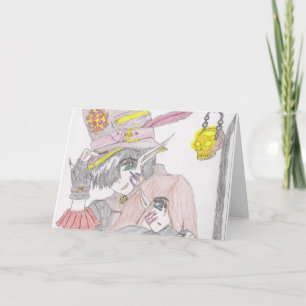 Carte Couple d'Halloween éffrayant