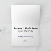 Carte Couple Fishing in Boat Anniversary Card (Intérieur)