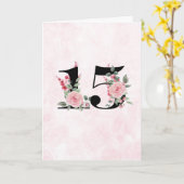 Carte Couple floral 15 - Anniversaire (Fleur jaune)