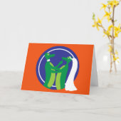 Carte Couple Gator (Fleur jaune)