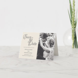 Carte Couple mariage en monochrome