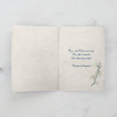 Carte couple mariage mignon sur la plage (Intérieur)