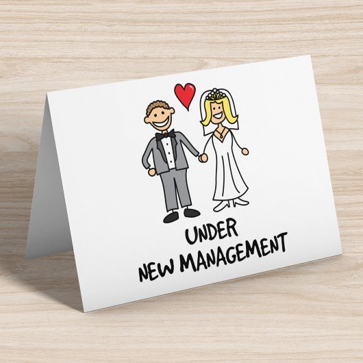 Carte Couple mariage - Sous la nouvelle gestion