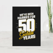Carte Couple Marié 50 Ans 50e Anniversaire de Mariage (Devant)