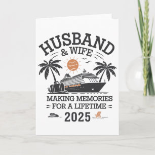 Carte Couple marié Husnd et femme 2025 Création de souve
