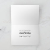 Carte Couple mignon et affectueux de bao bun chinois pun (Intérieur)