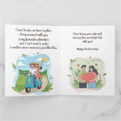 Carte Couple Modifiable Joyeux Anniversaire (Intérieur)