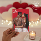 Carte Couple Noir Romantique Saint-Valentin